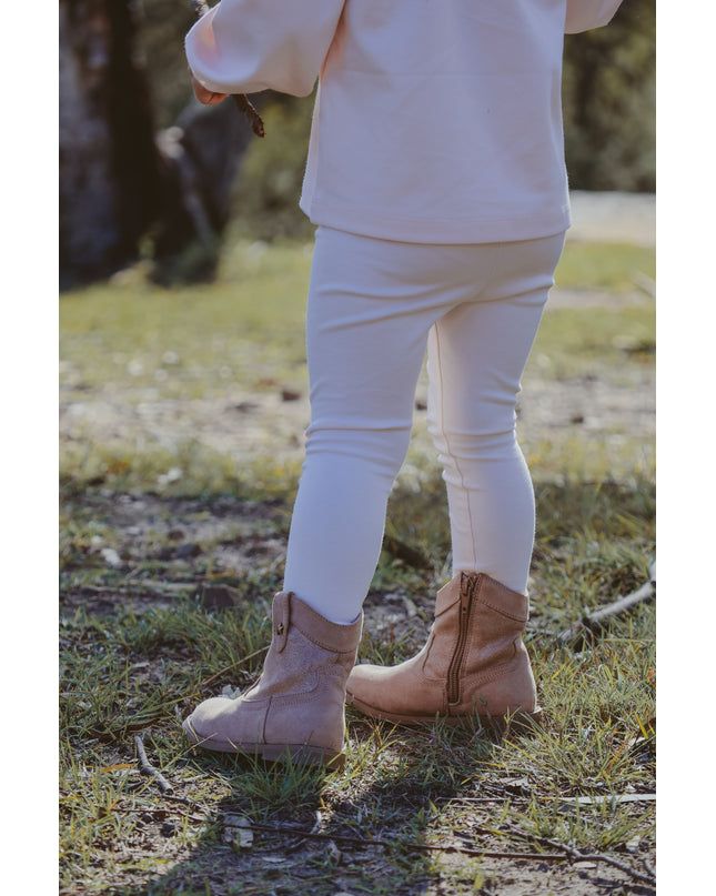 Organic Cotton Leggings ~ Blush