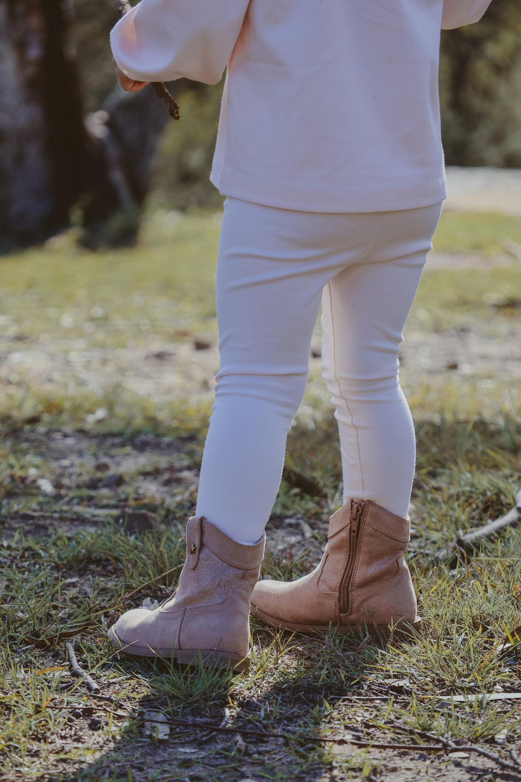 Organic Cotton Leggings ~ Blush