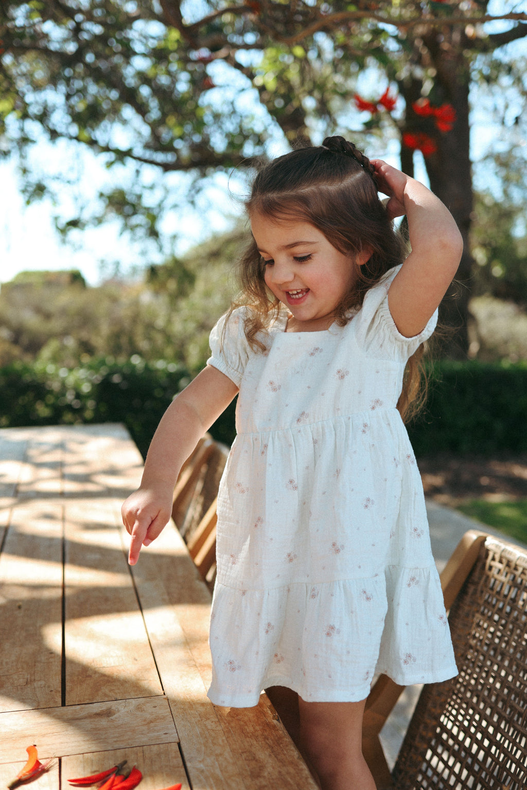 Harper Dress ~ White Floral