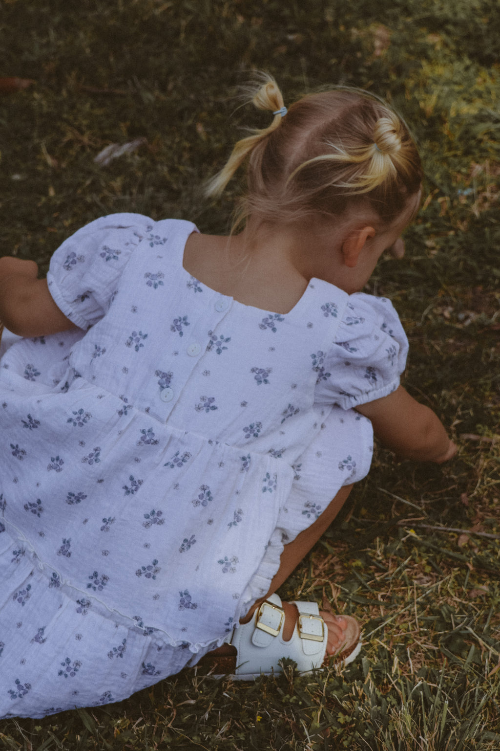 Organic cotton Harper Dress Blueberry
