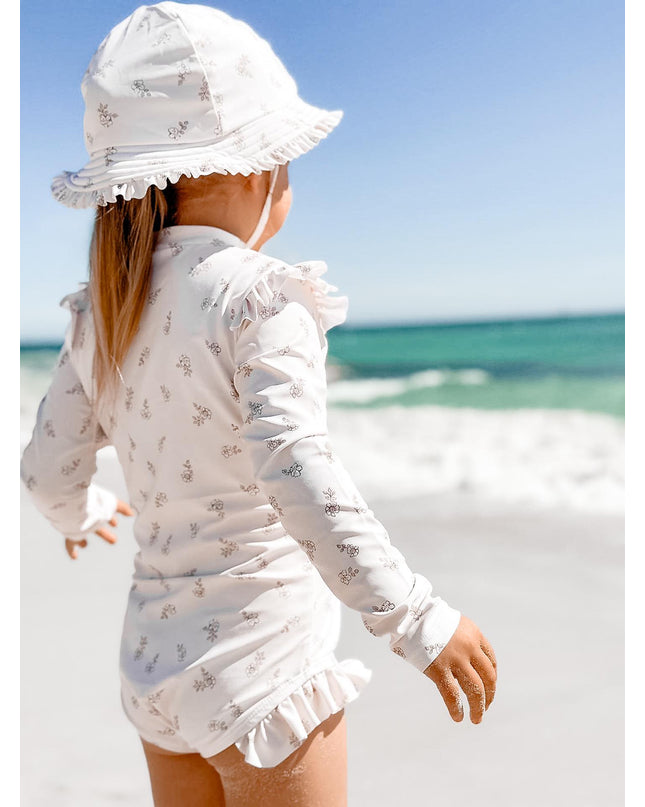 Floral Long Sleeve Swimsuit