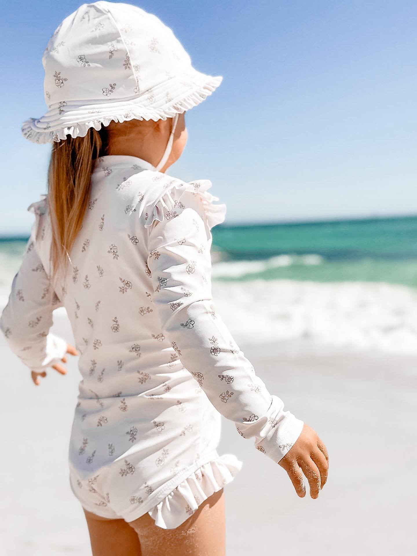 Floral Long Sleeve Swimsuit