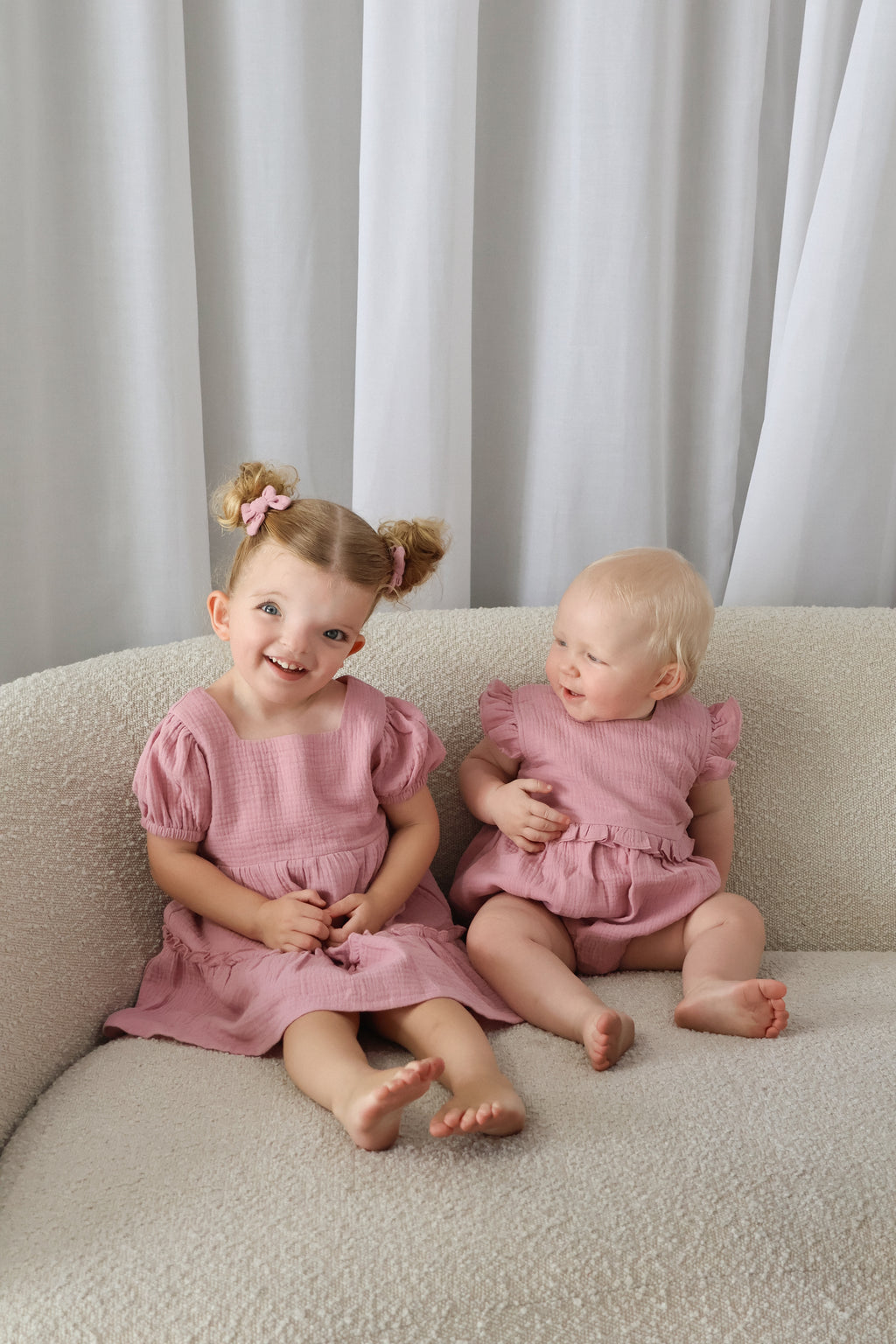 Organic cotton Harper Dress Rose