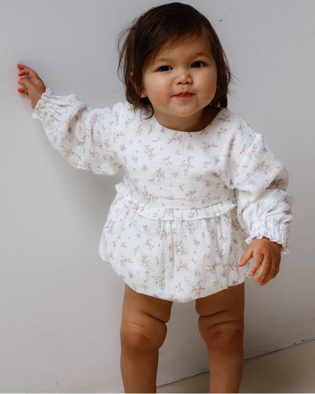 Evelyn Romper ~ Thea floral