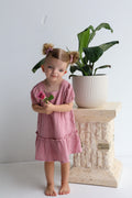 Organic cotton Harper Dress Rose
