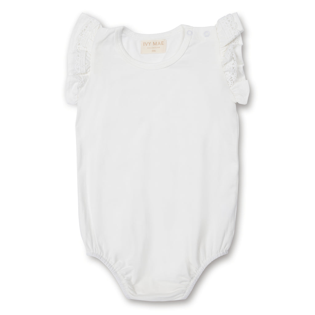 Organic Cotton Bodysuit - White