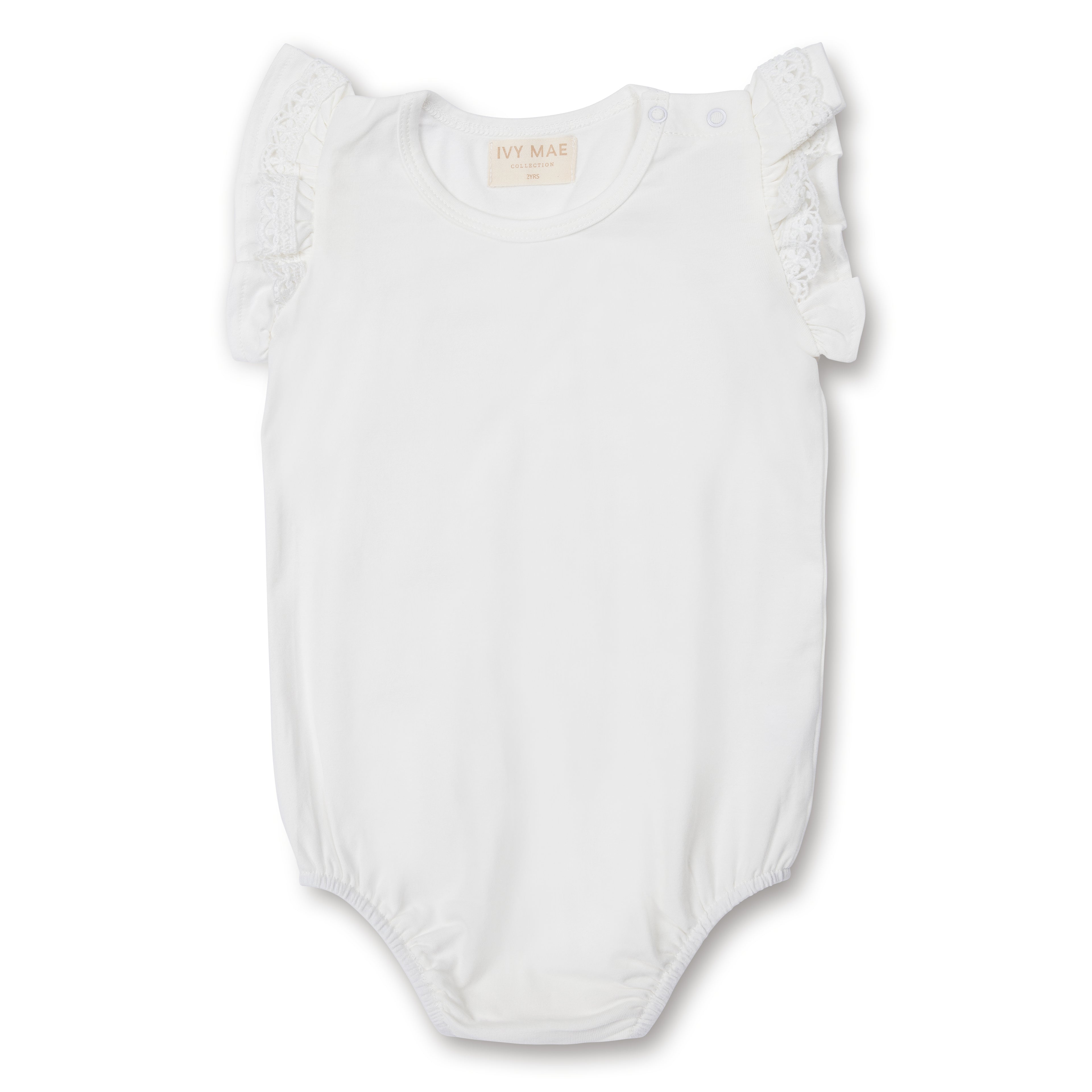 Organic Cotton Bodysuit - White