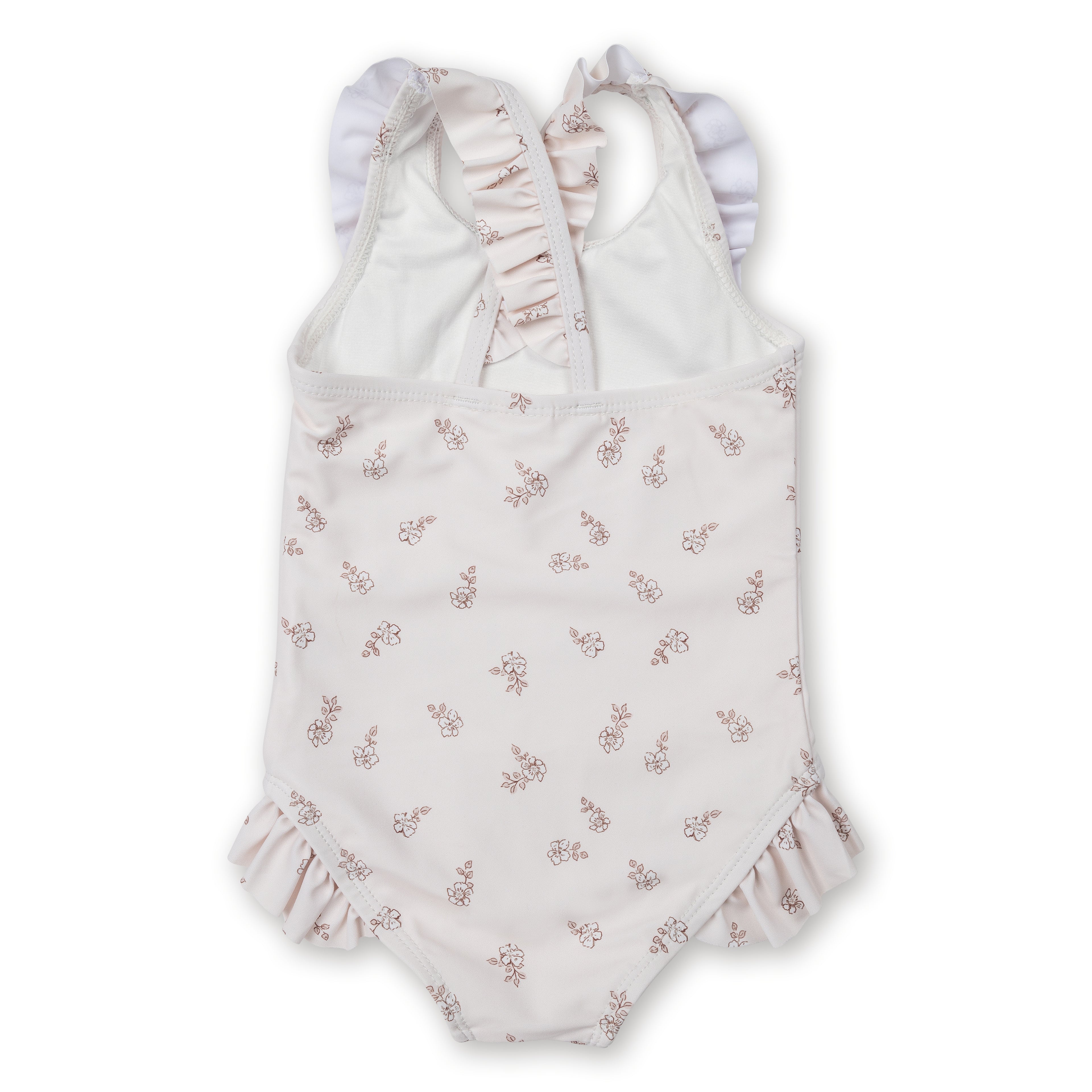 Frill One Piece Swimsuit - Floral