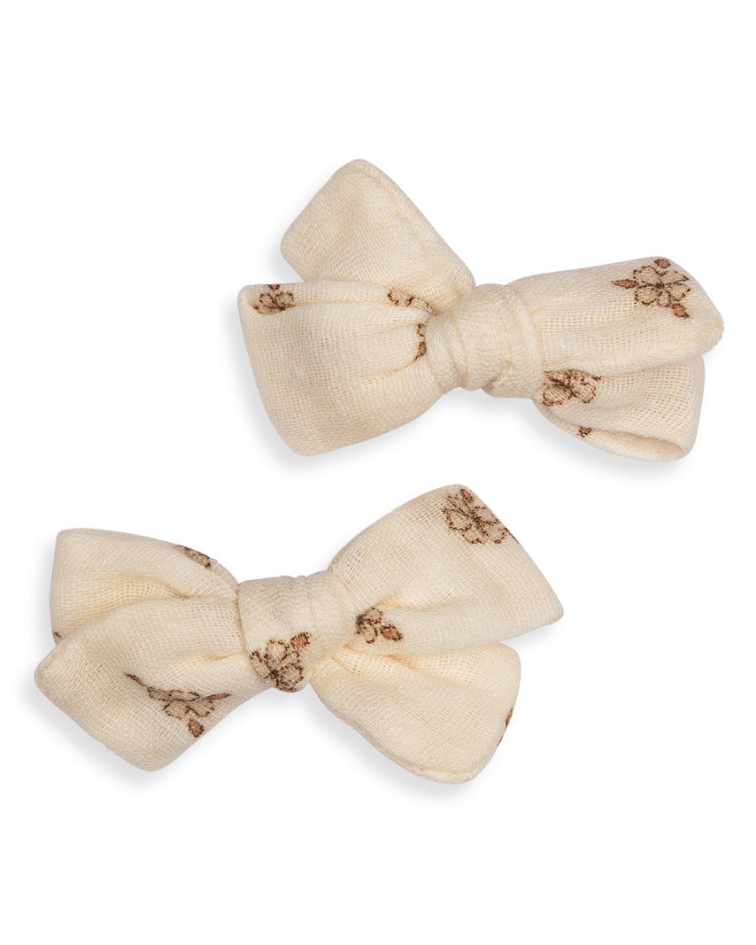 Mini Bow Clips Floral