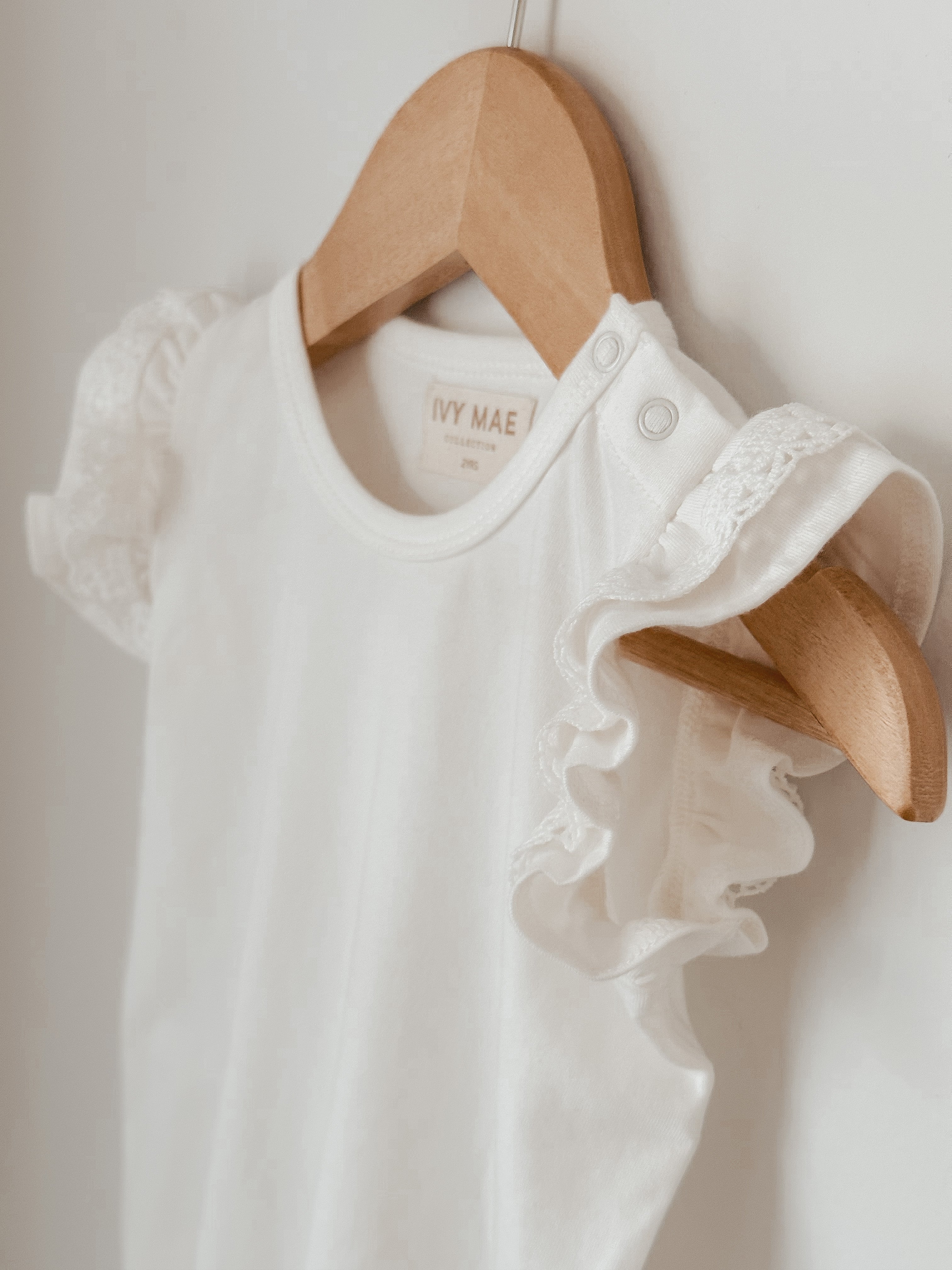 Organic Cotton Bodysuit - White