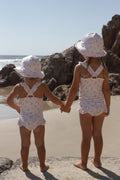 Frill One Piece Swimsuit - Floral