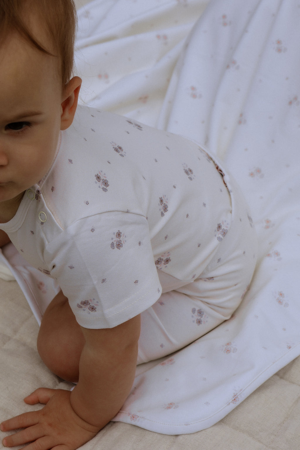 Organic Cotton Floral Bike Shorts