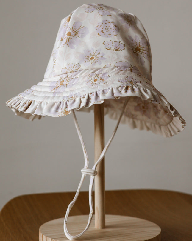 Frill Swimhat - Lilac Floral