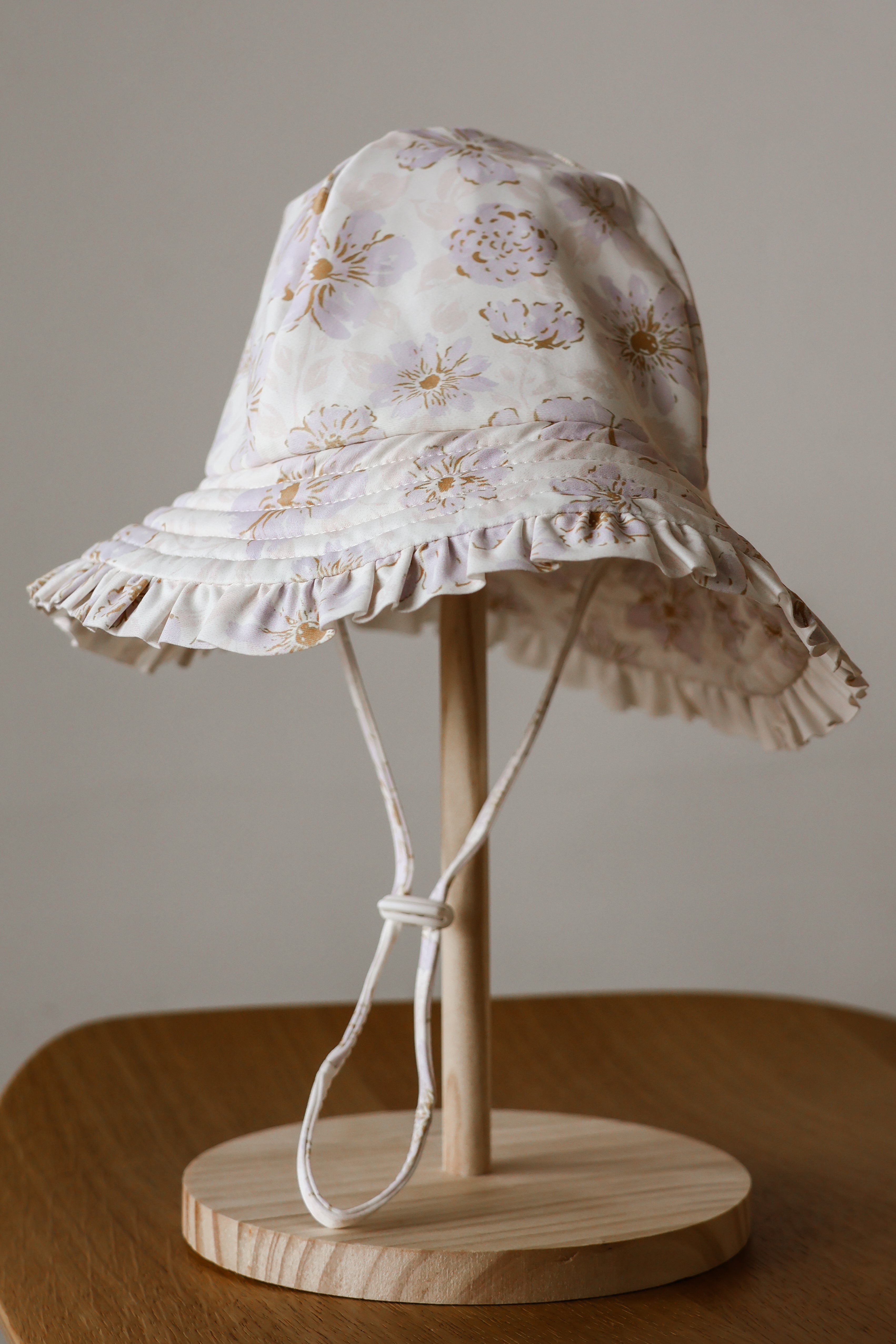 Frill Swimhat Lilac Floral