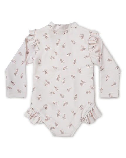 Floral Long Sleeve Swimsuit