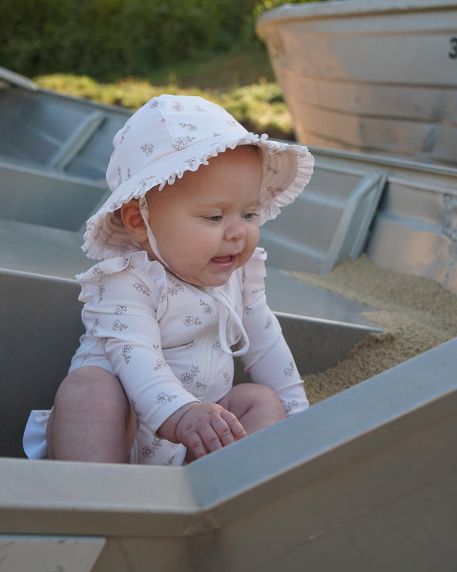 Floral Long Sleeve Swimsuit