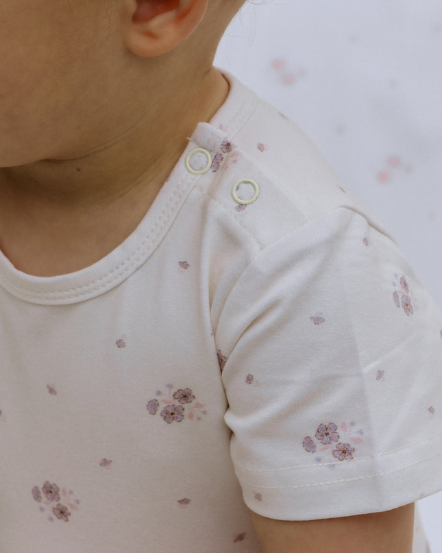 Organic Cotton Floral Bodysuit