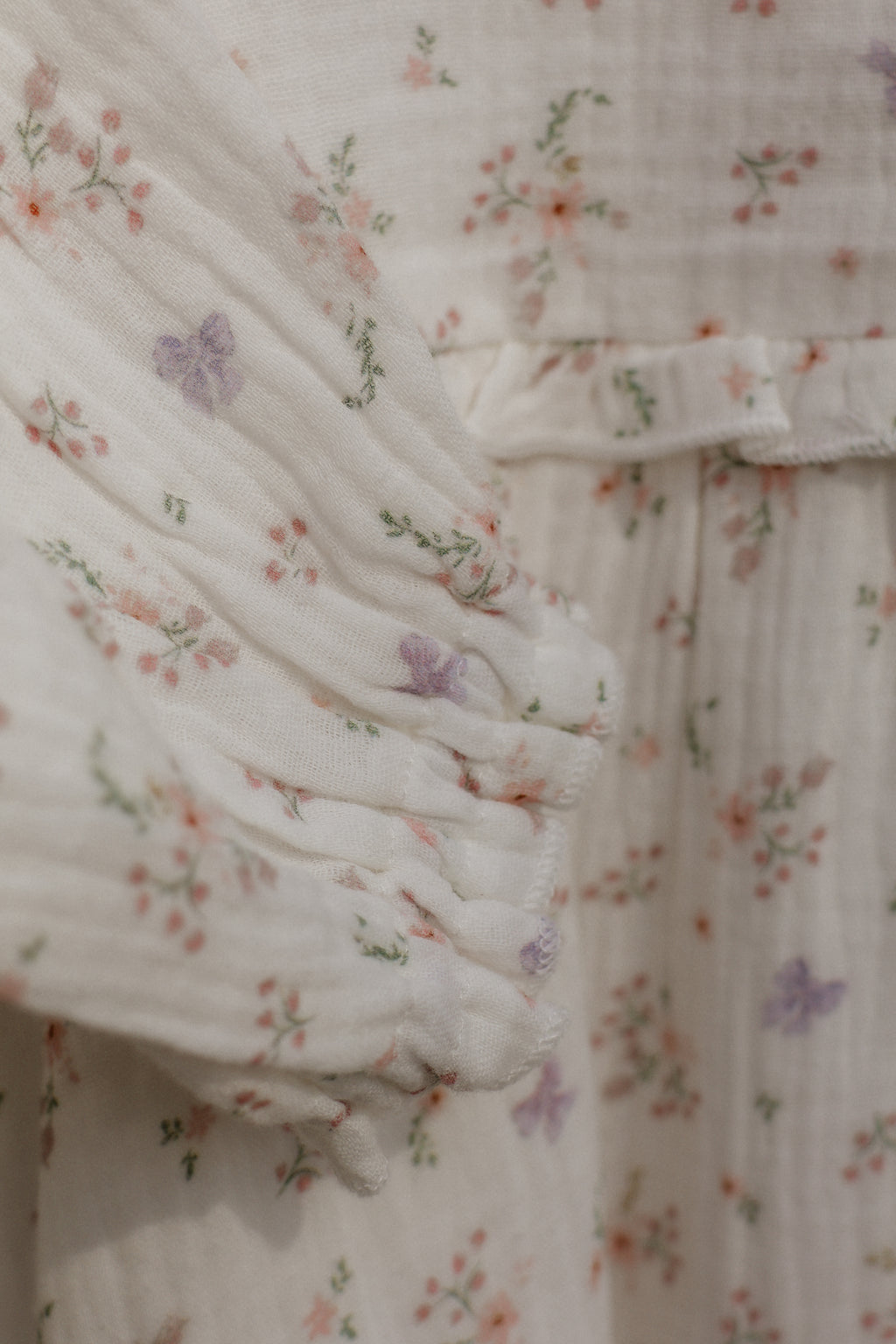 Organic Cotton Evelyn Bubble Romper Thea floral