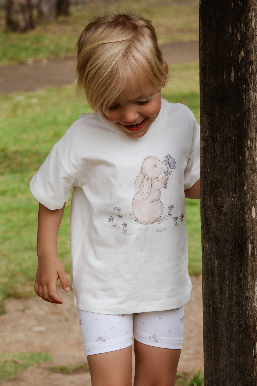 Organic Cotton Floral Bike Shorts