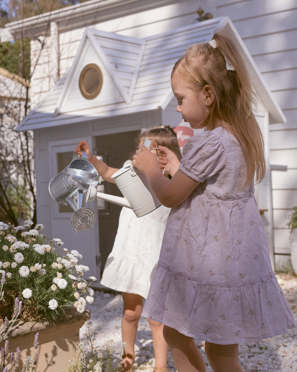 Organic cotton Harper Dress Lilac Floral