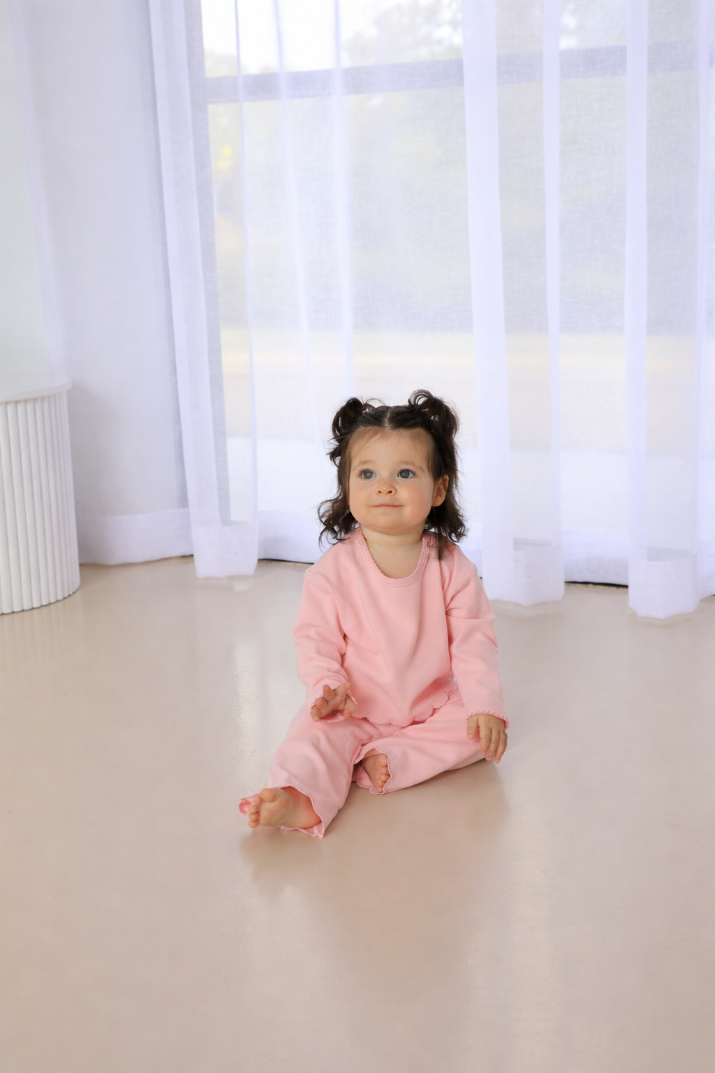 The Florence Scalloped Set - Marshmallow