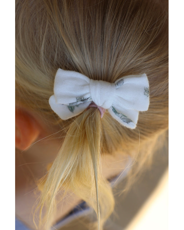 Mini bow hair clips