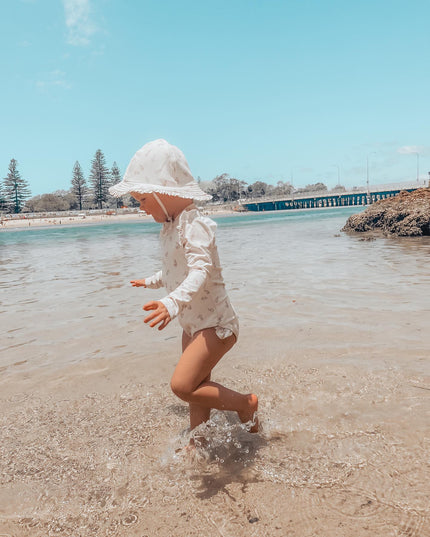 Floral Long Sleeve Swimsuit