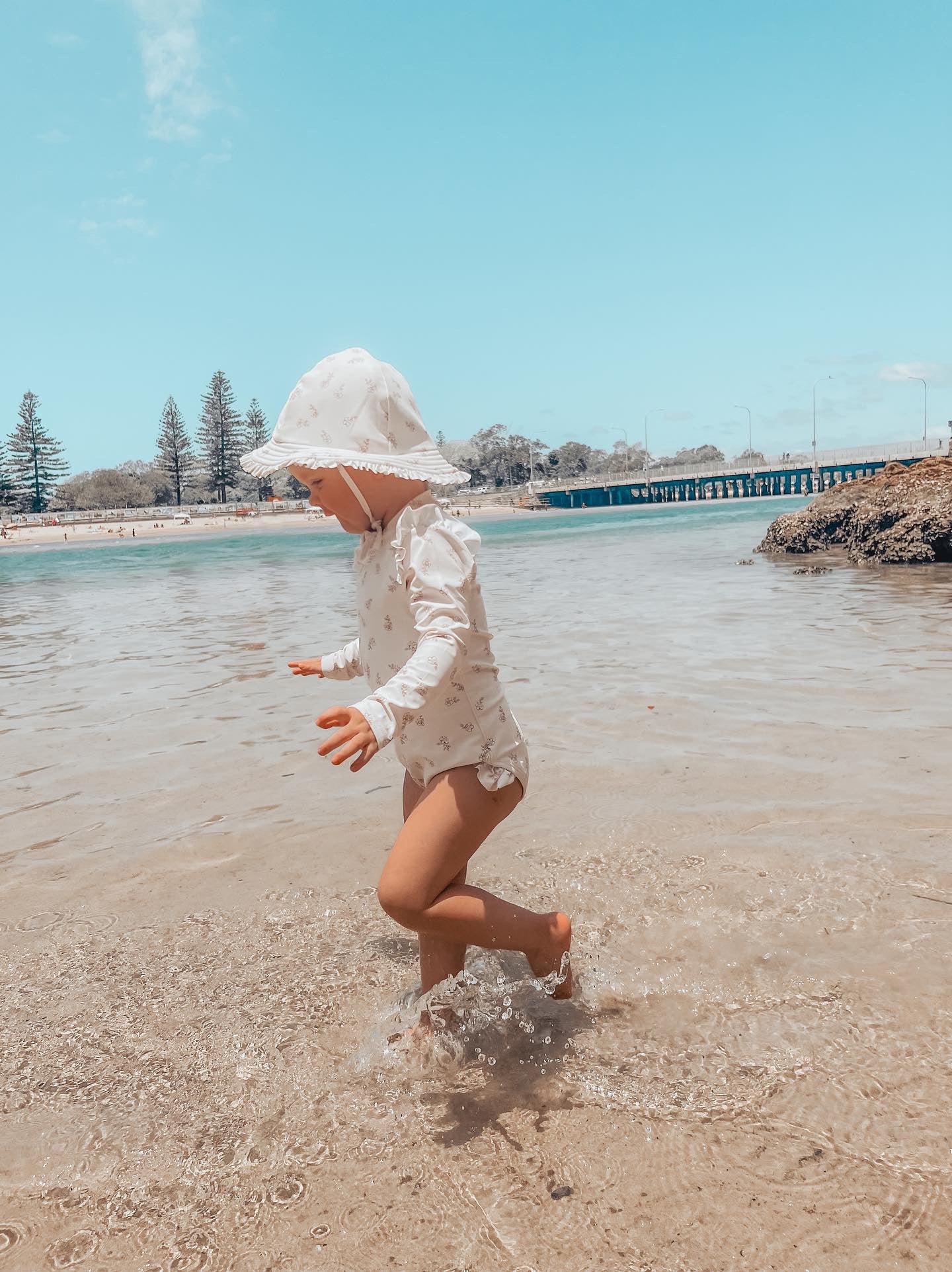 Floral Long Sleeve Swimsuit