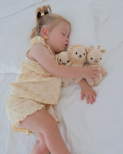 Mila Frill Shorts ~ Vintage Buttercream