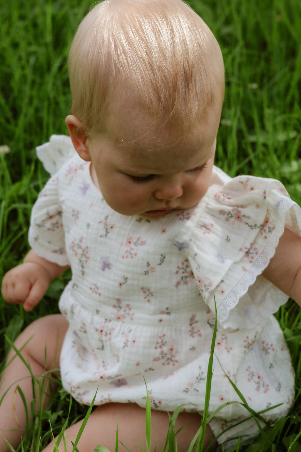 Organic Cotton Poppy Romper