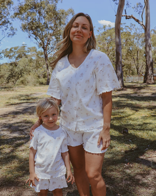 Merry Paws Women's Pointelle Christmas Pyjama Set