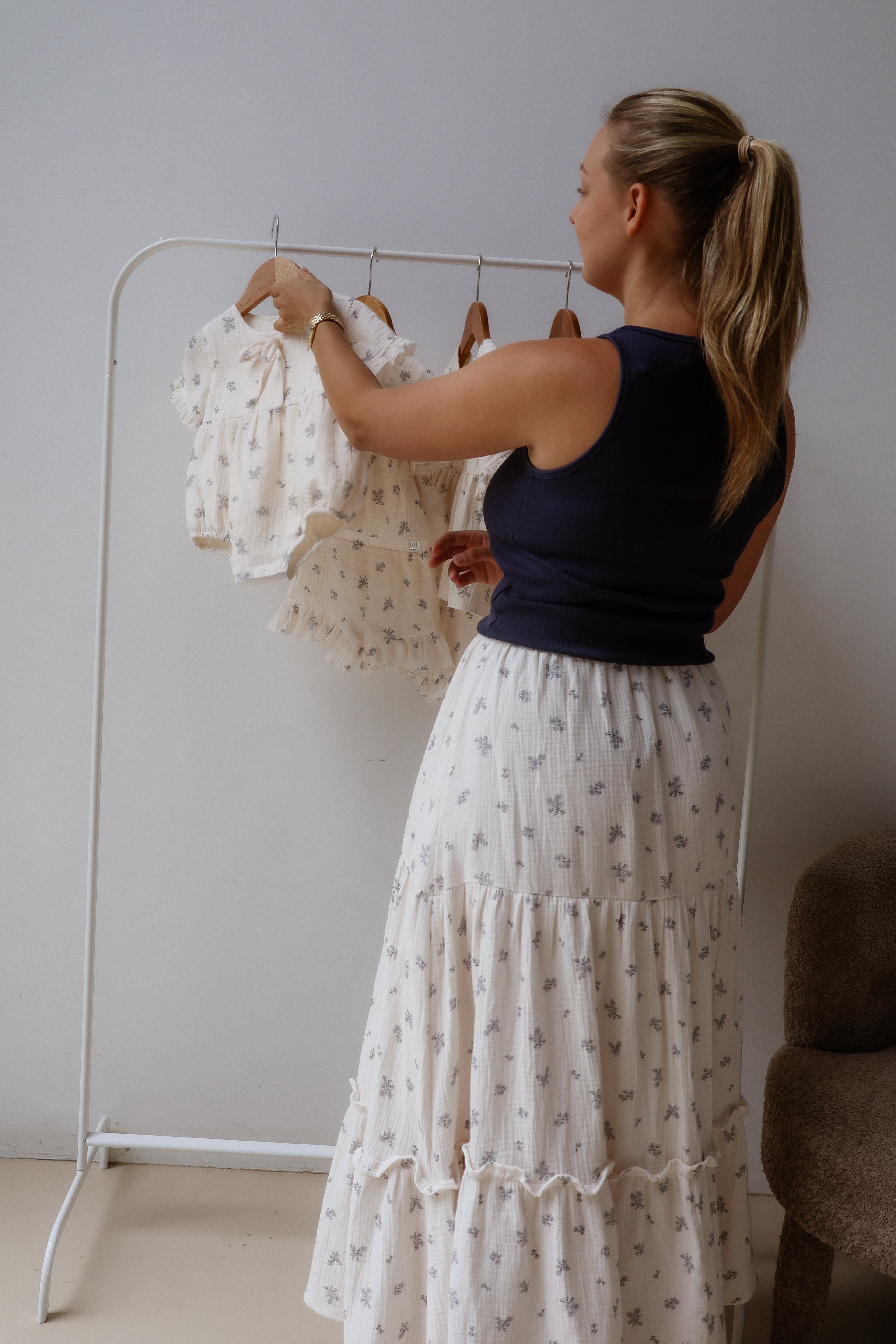 Organic Cotton Women’s Maxi Skirt - Bluebell