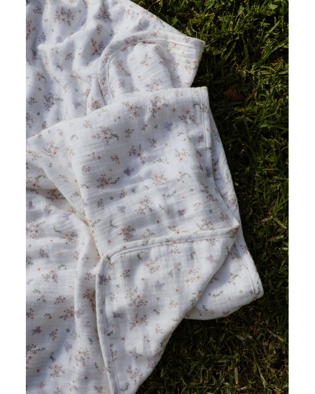 Organic Cotton Swaddle ~ Thea Floral