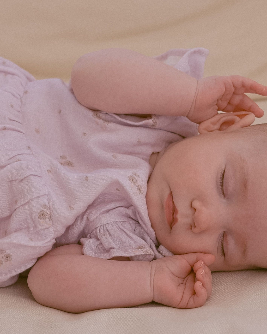 Organic Cotton Frill Bubble Romper Aria Floral