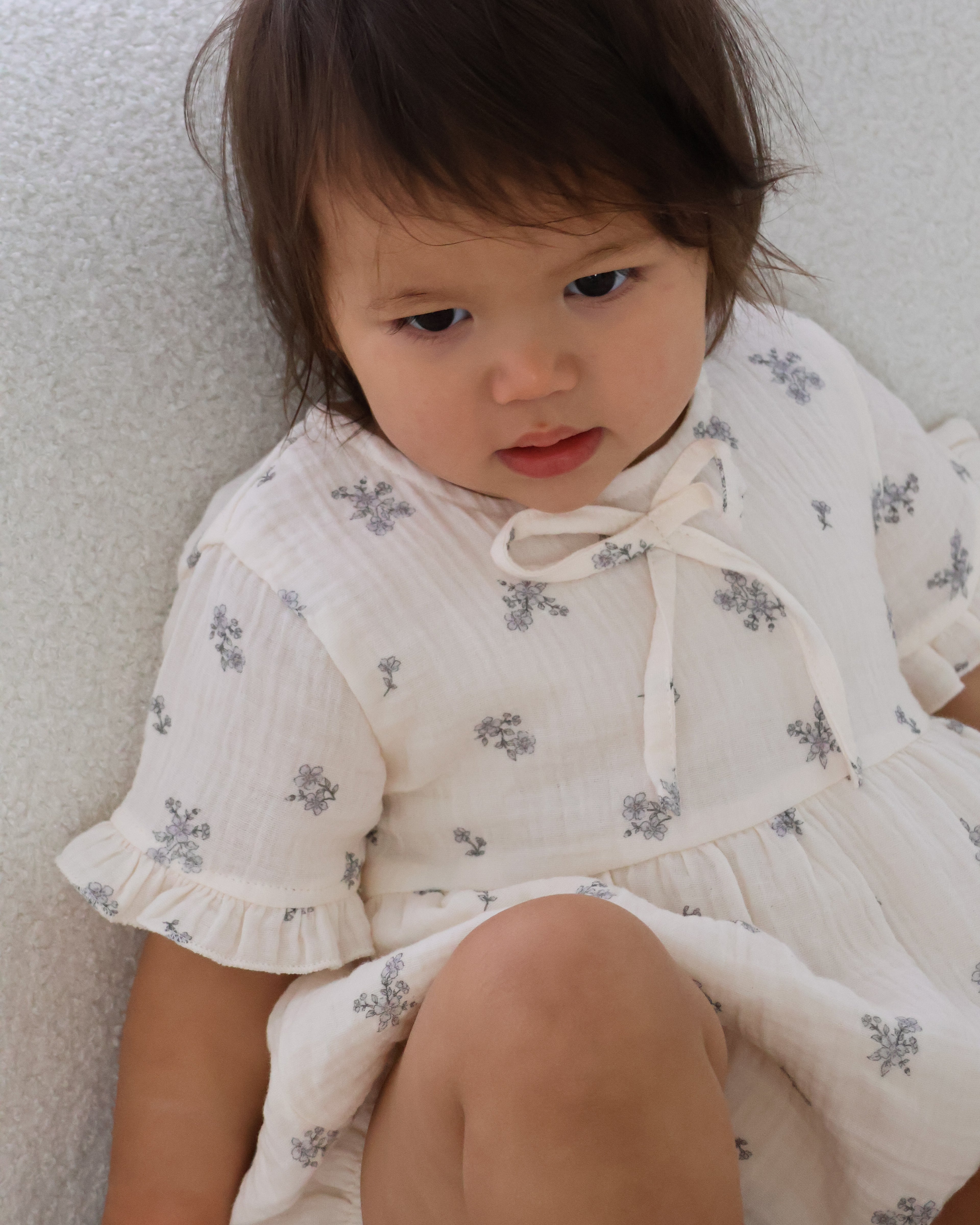 Organic Cotton Nora Romper - Bluebell