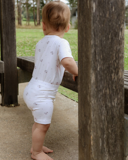 Organic Cotton Floral Bike Shorts