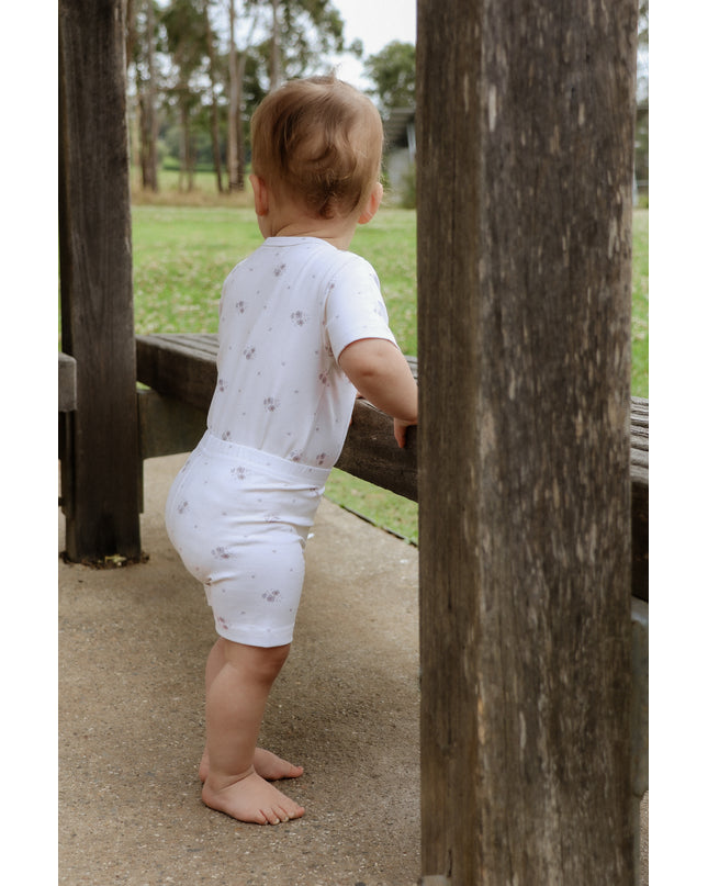 Organic Cotton Floral Bike Shorts