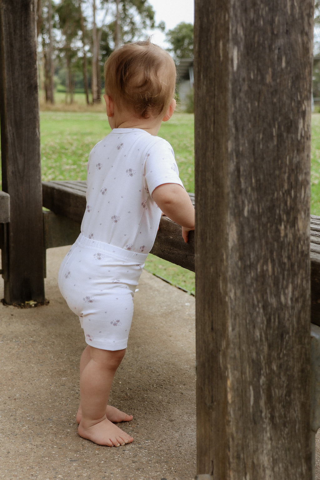 Organic Cotton Floral Bike Shorts