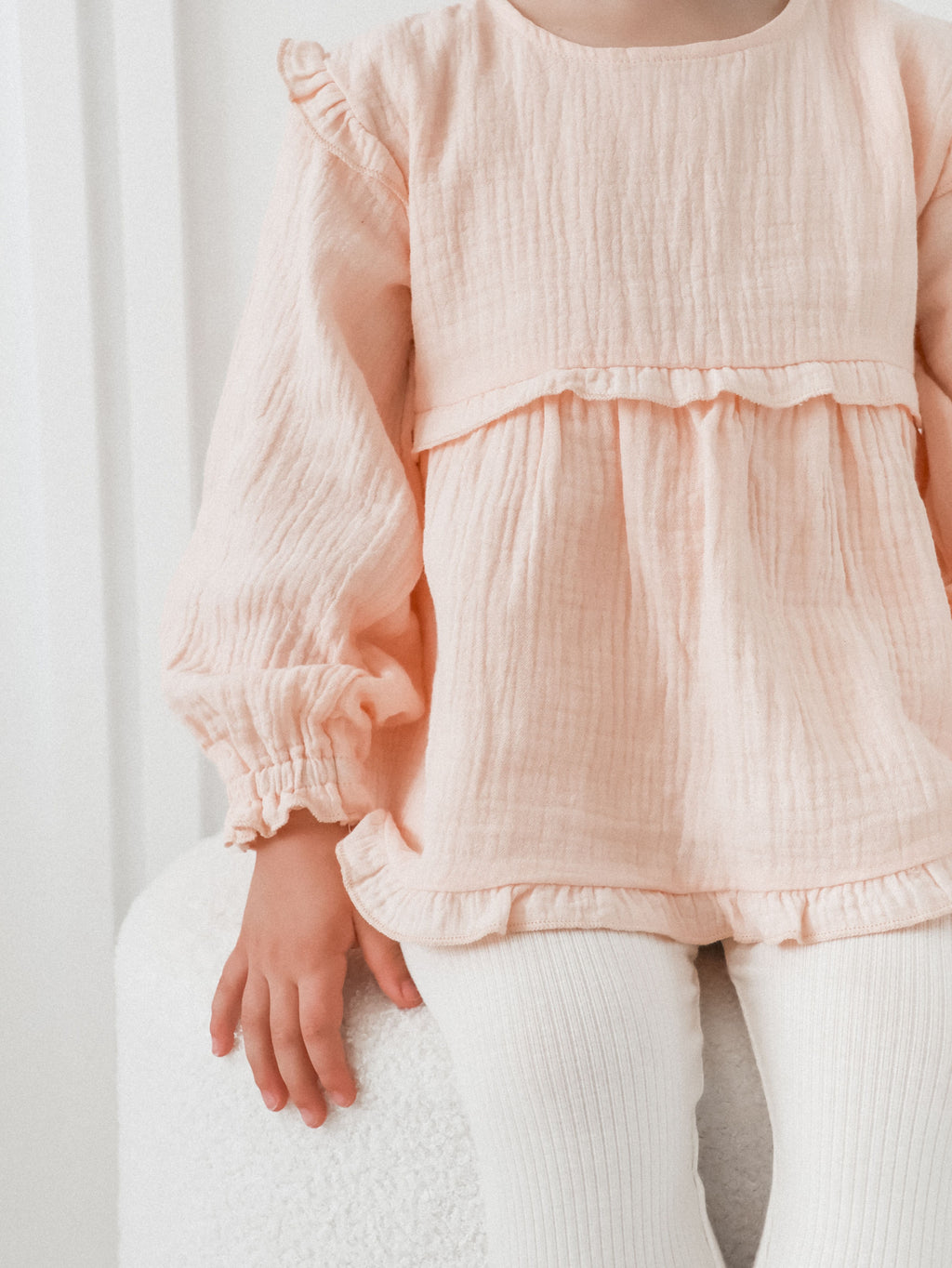Organic Cotton Oaklee Blouse Peach
