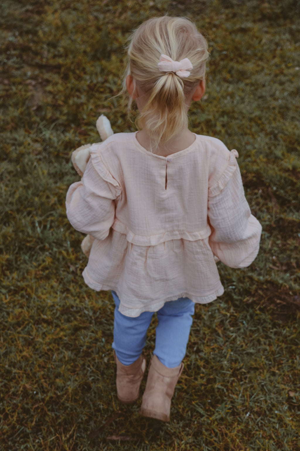 Organic Cotton Oaklee Blouse Peach
