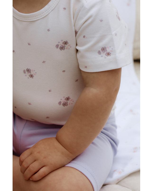 Organic Cotton Lilac Bike Shorts