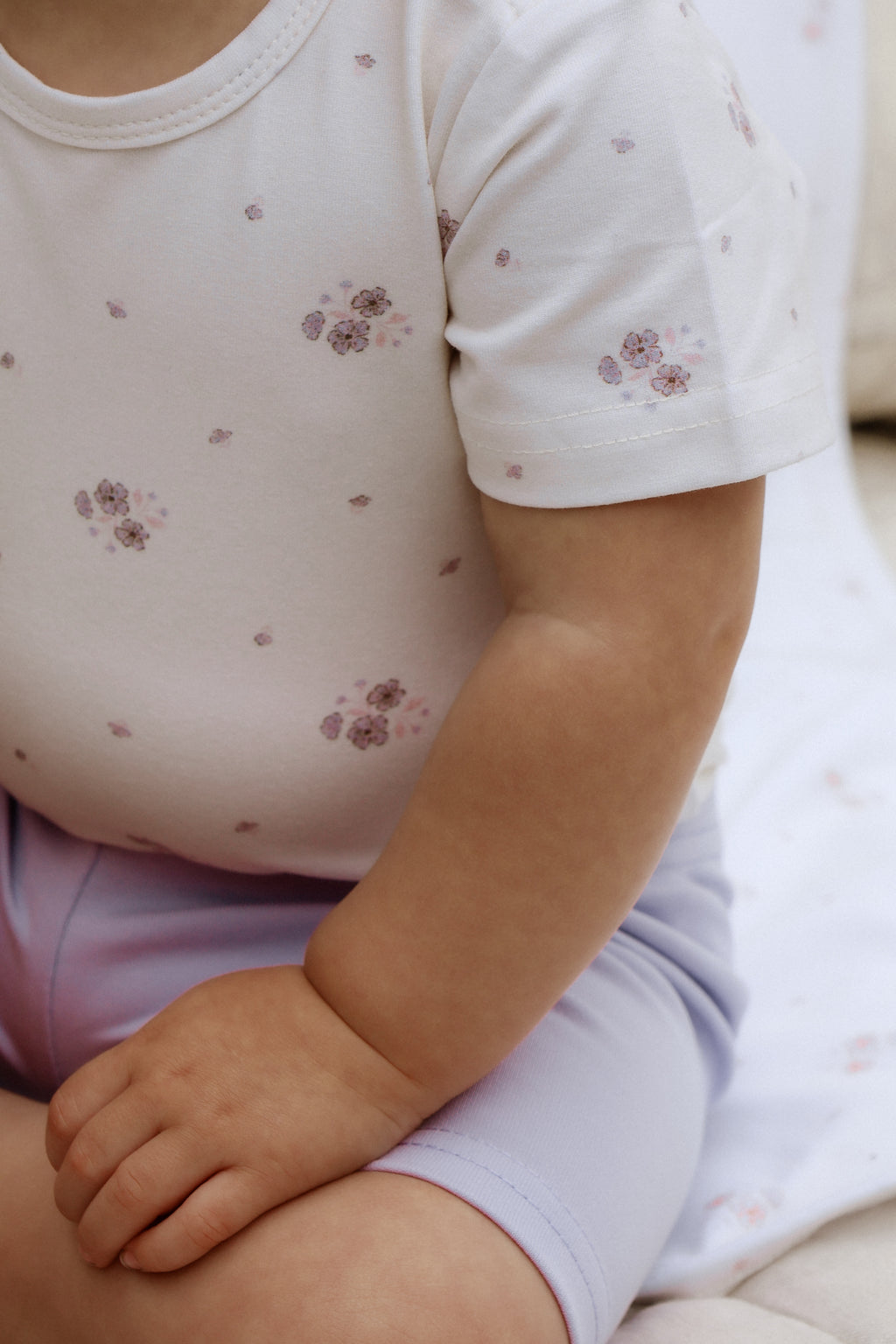 Organic Cotton Lilac Bike Shorts