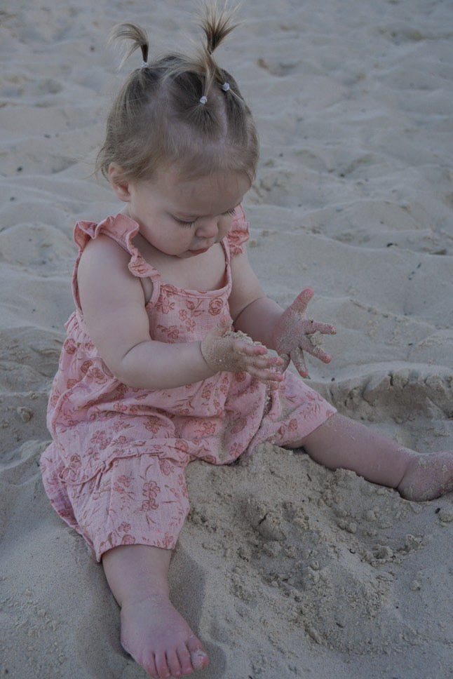 Ada Frill Dress Vintage Pink