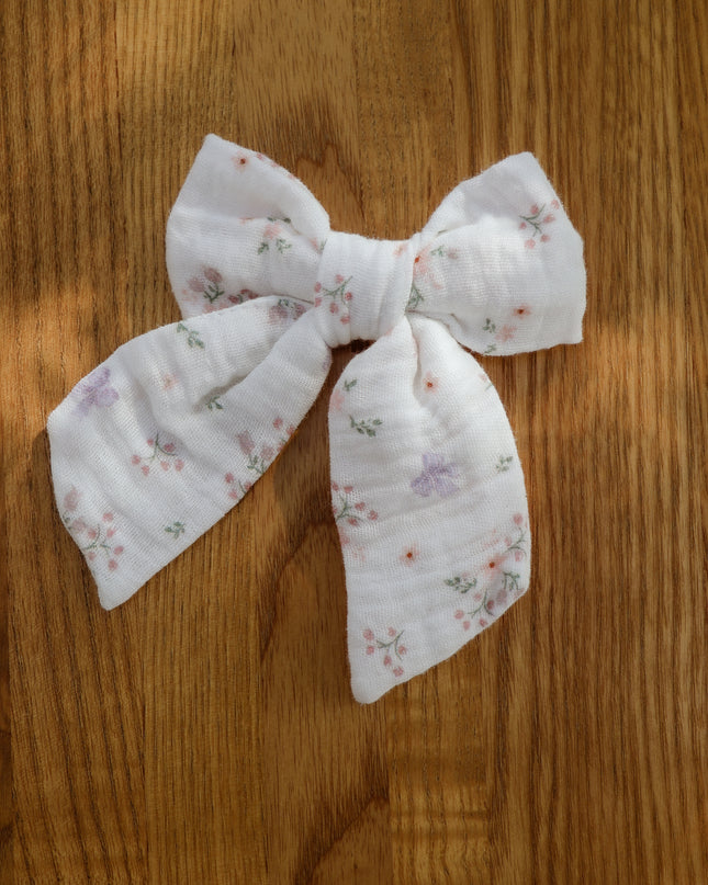 Large bow clip ~ Thea floral