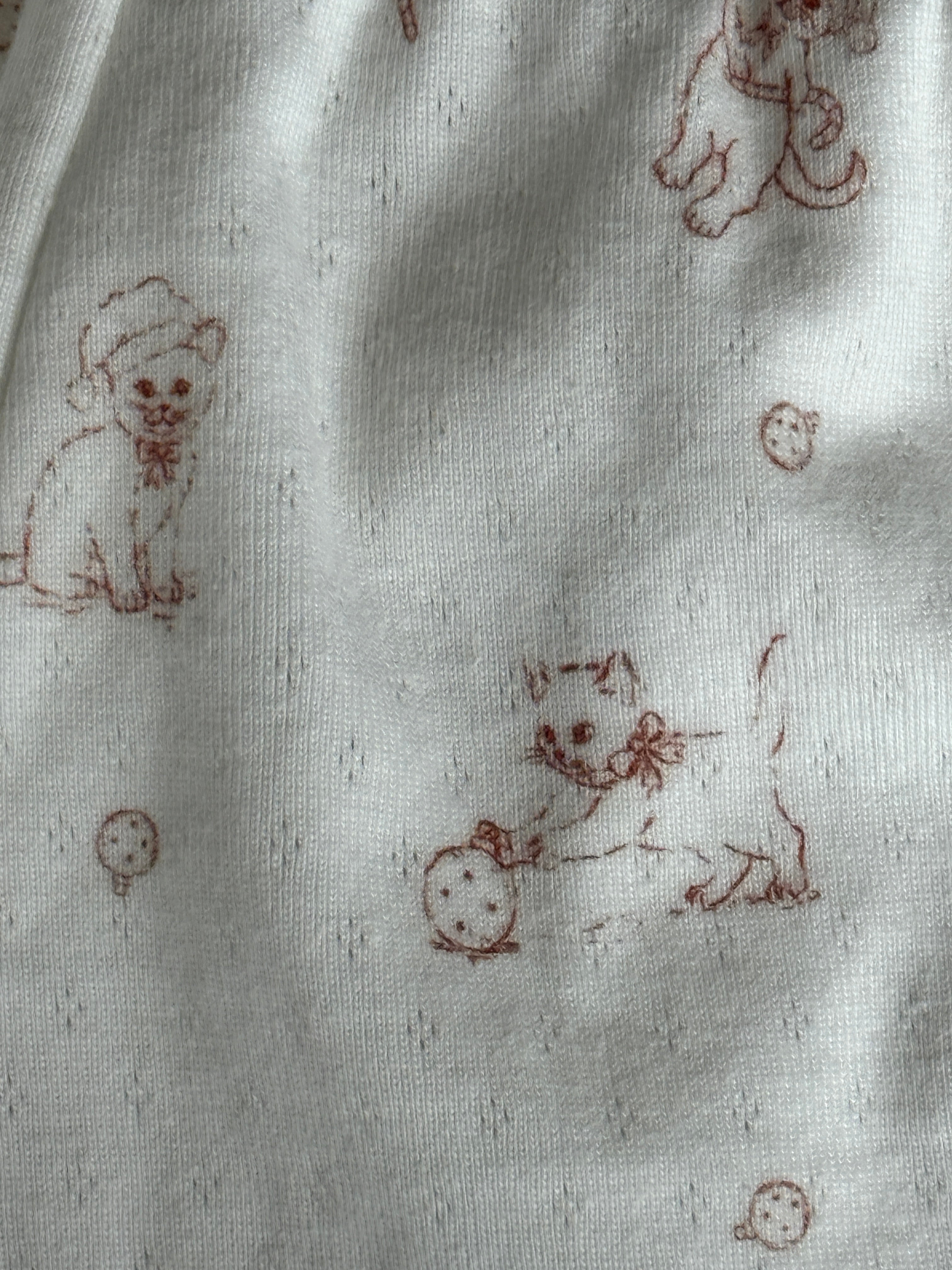 Organic Cotton Girls Pointelle Pyjama Set - Merry Paws