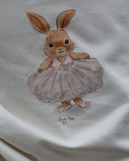Organic cotton Long sleeve top - Ballerina Bunny