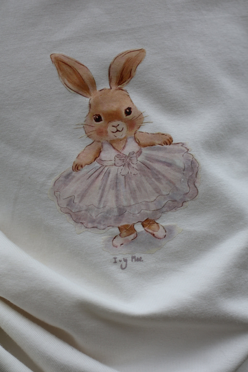 Organic Cotton Long Sleeve top - Ballerina Bunny