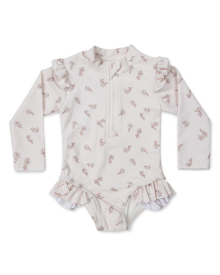 Floral Long Sleeve Swimsuit
