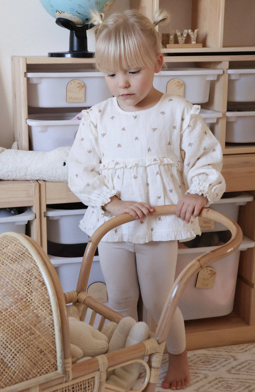 Organic Cotton Leggings ~ sand