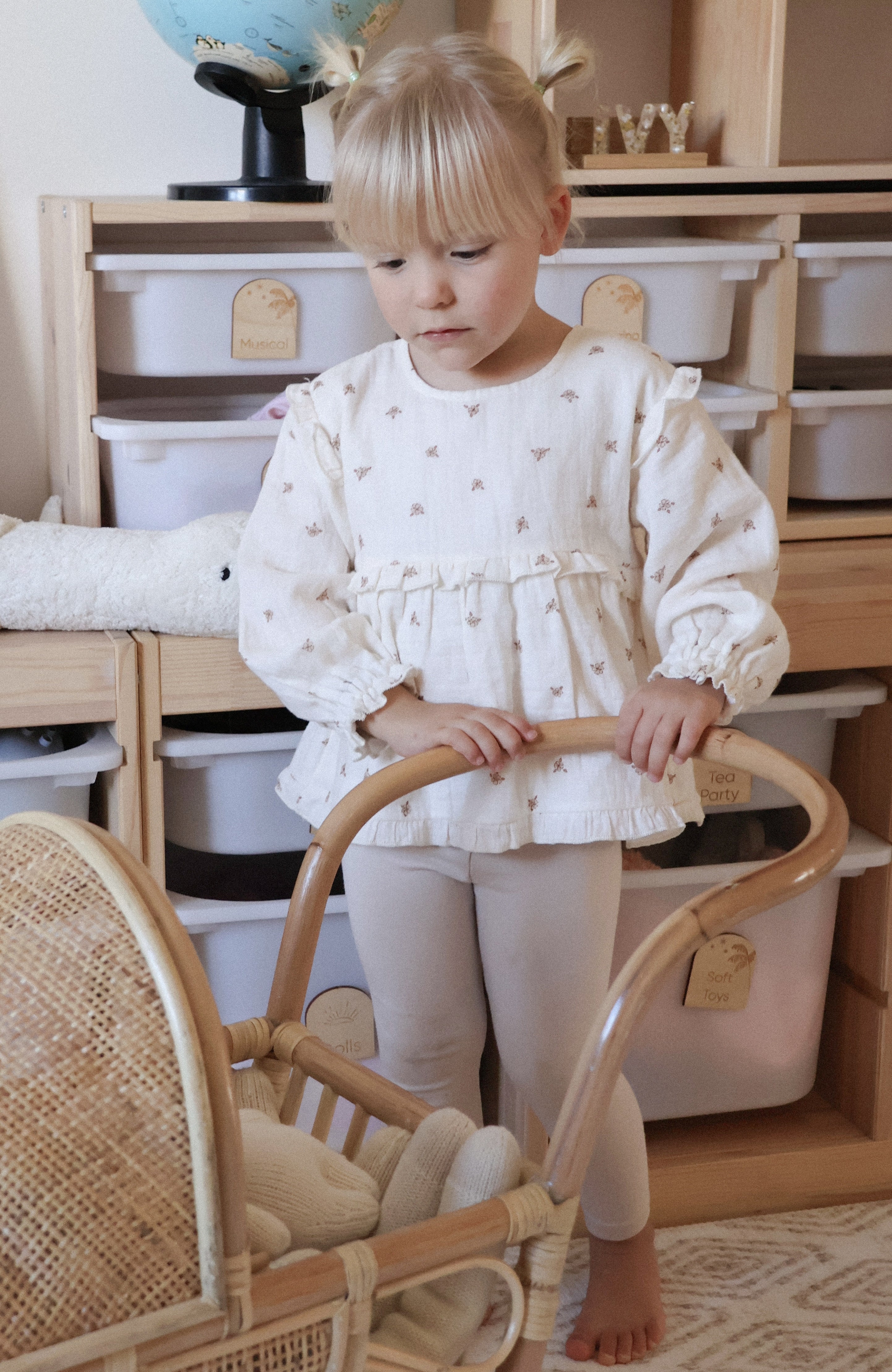 Organic Cotton Leggings ~ sand